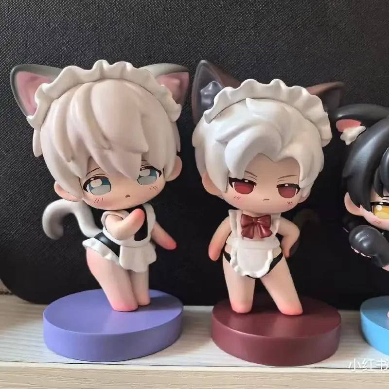 In Stock Game Anime Figur  ‌Love And Deepspace‌ Q Version Rafayel Zayne Aster Sylus Model Dolls Kids Toy Gift Collect Ornament