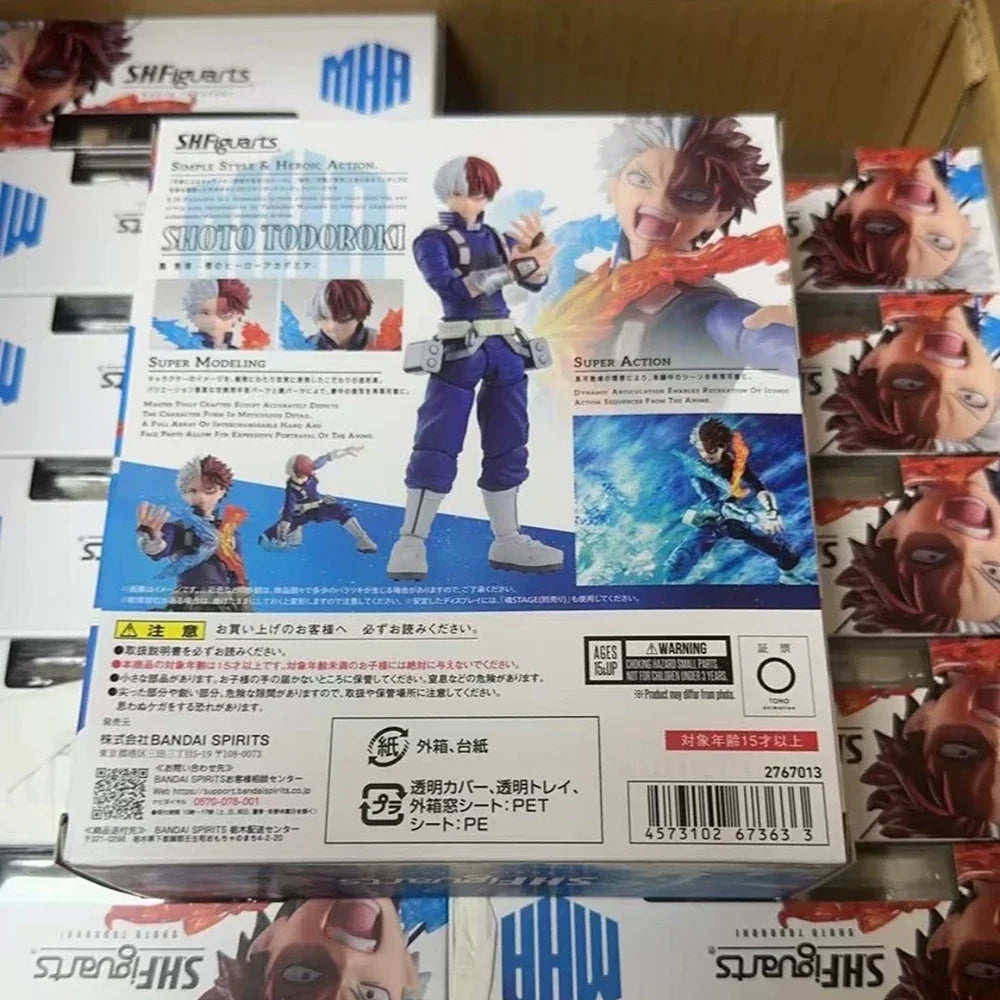 Original Genuine BANDAI S.H.Figuarts SHF My Hero Academia Shoto Todoroki Action Figure Anime Figure Boxed Collectible Model Toys