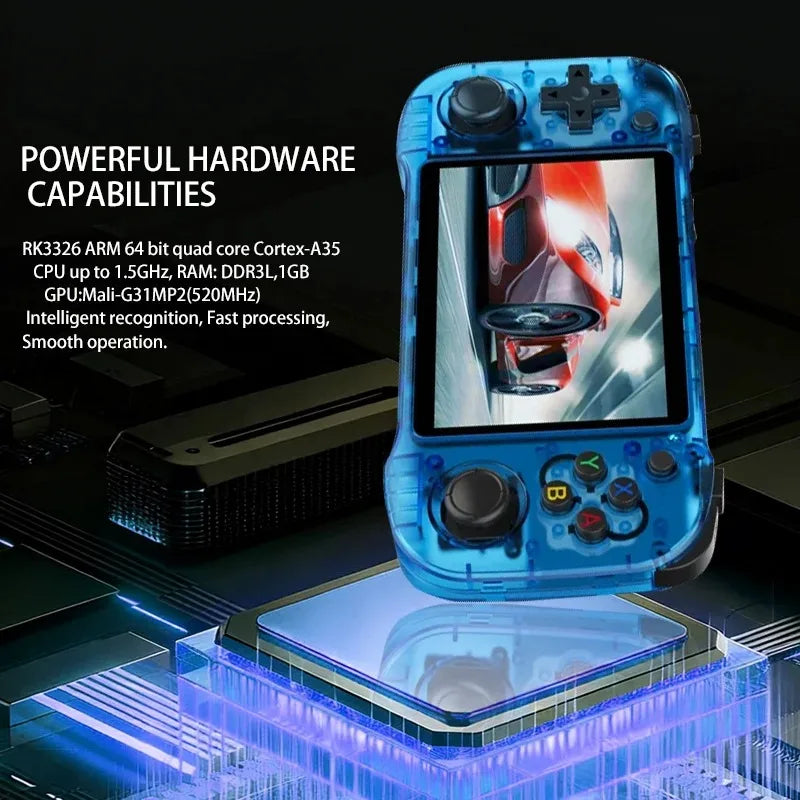 FUNKIDDY R46H  Handheld Video Game Console Retro Game Open-Source ARKOS 2.0 4.2 Inch IPS Screen 128G 20000+ Gaming Kids gifts