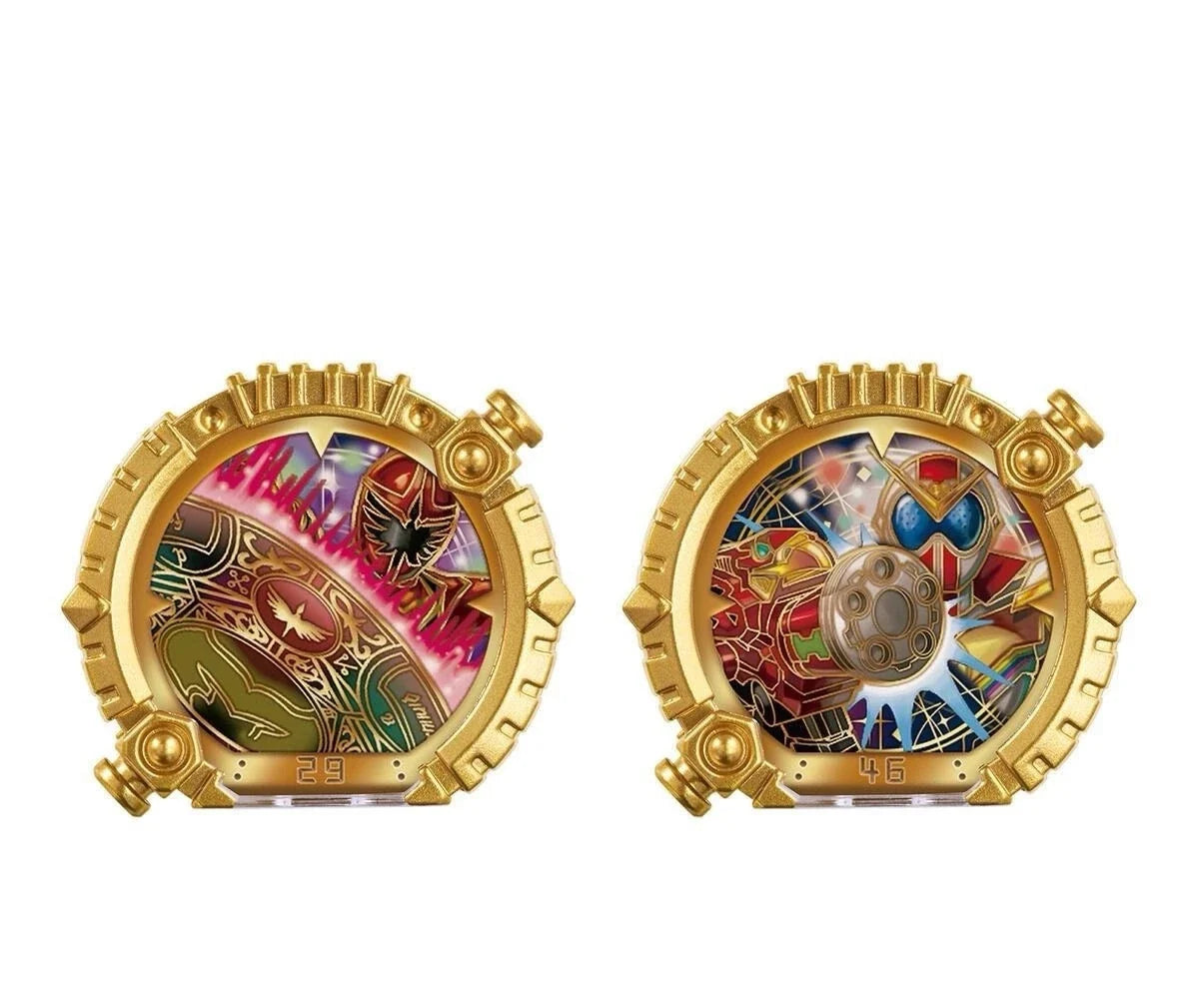 Bandai Genuine DX No.1 SENTAI GOZYUGER TEGASWORD Leon Buster 50 Sentai Ring Figure Toys Gift Collectible Model