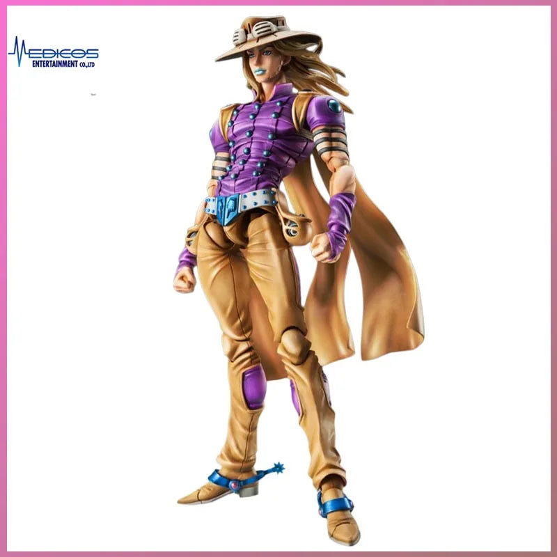 Offizielle JoJo Gyro Zeppeli Ver.1.5 Actionfigur Medicos Super Action Statue Steel Ball Run Geschenk Modell Dekoration Original