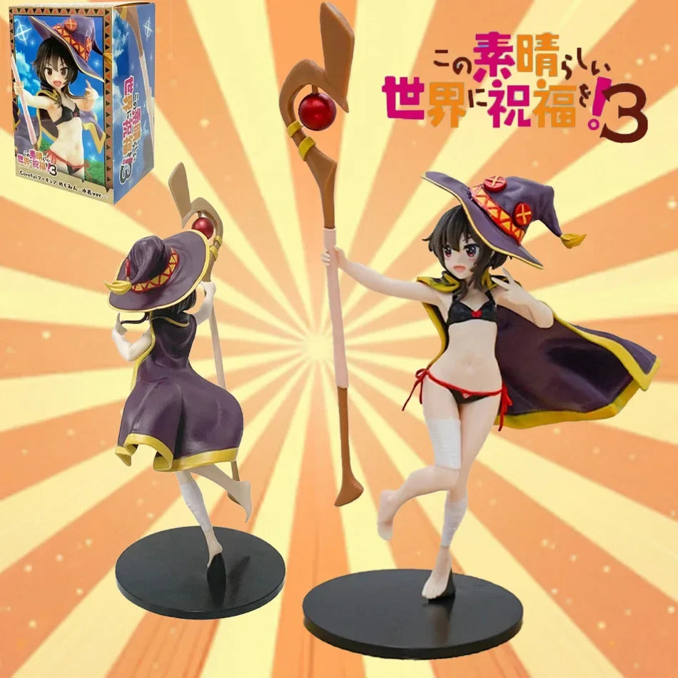 18cm Megumin Action Figure God's Blessing on This Wonderful World Cute Figurine For Girls Droppshiping