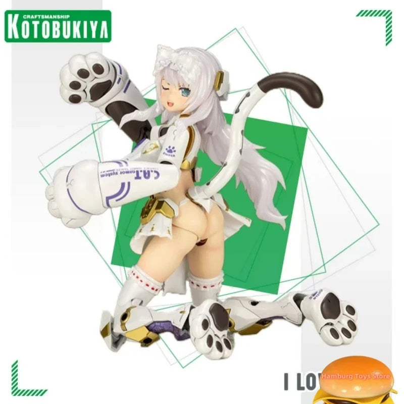 Genuine Kotobukiya FRAME ARMS GIRL FG171 Durga I Cat Armor Original Action Figure Collectible Model Statuette Ornament Gift