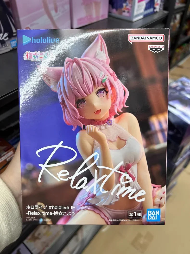 Auf Lager Bandai Original Banpresto Hololive If Relax Time Hakui Koyori Actionfiguren Anime Figur Puppe Kinderspielzeug für Mädchen Geschenk