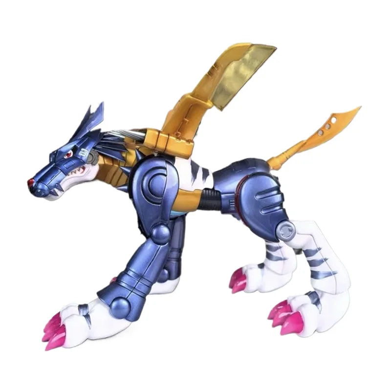 In Stock 9cm/3.54in Anime Digimon Adventure Figure Metal Garurumon Action Figures Pvc Collection Model Toys for Children Gifts