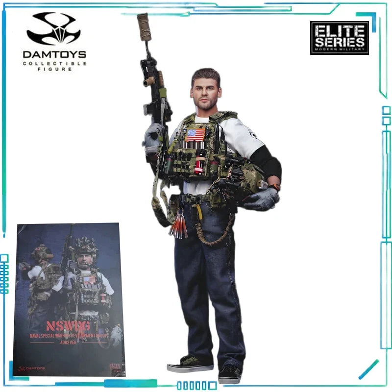 DAMTOYS Original ELITE SERIES Series US Navy Special Operations Squadron AOR2 Camouflage Version Mobile Soldier Model Collect