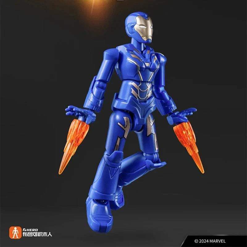 BLOCKEES Original MARVEL THE INFINITY SAGA Movies Peripheral Toys Ironman Q-Version Movable Model Figure Collection