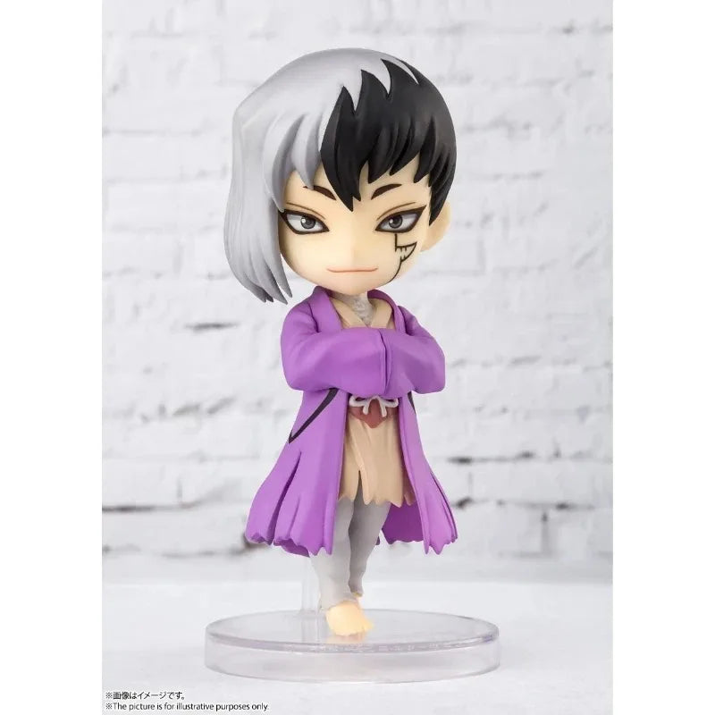 Bandai Dr. Stone Figuarts Mini Q Version Asagiri Gen Kohaku Tsukasa Shishio Ishigami Senku From Model Toy Christmas gift WY