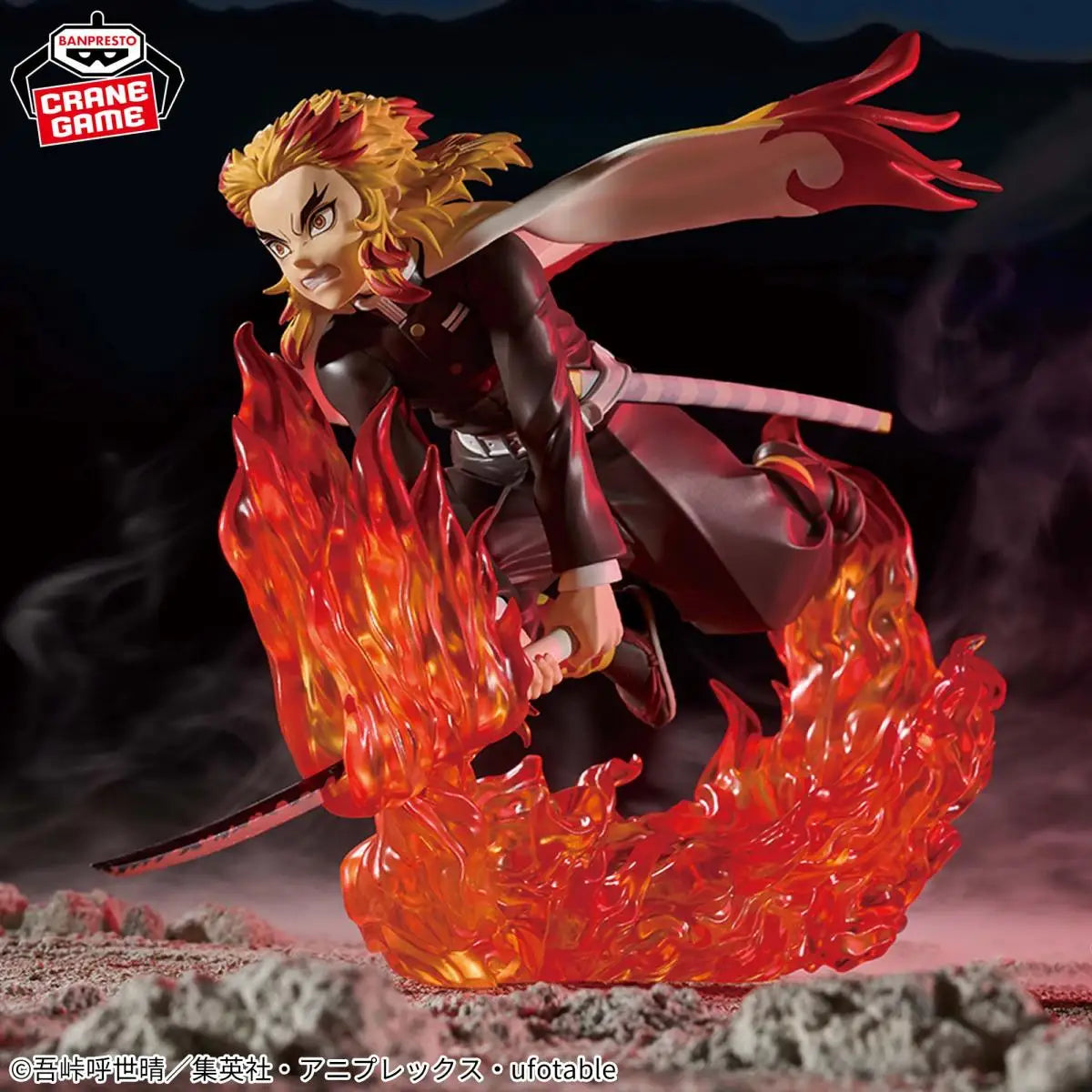 BANDAI BANPRESTO Genuine VIBRATION STARS PLUS Rengoku Shinjurou Figure Demon Slayer PVC Action Figures Children Toys for kids