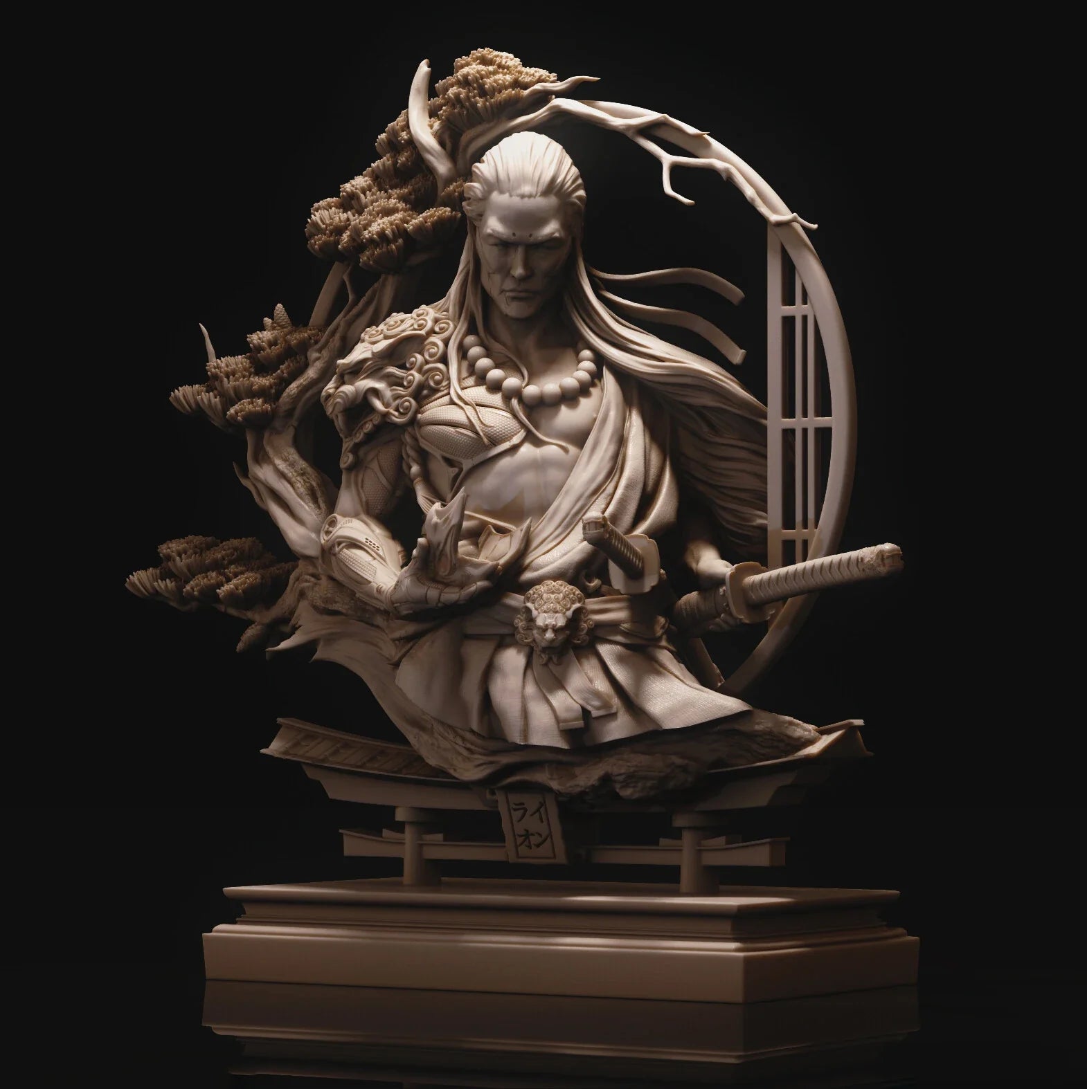 1/11 resin Half-length portrait figure model kit, fantasy theme, unassembled and unpainted GK