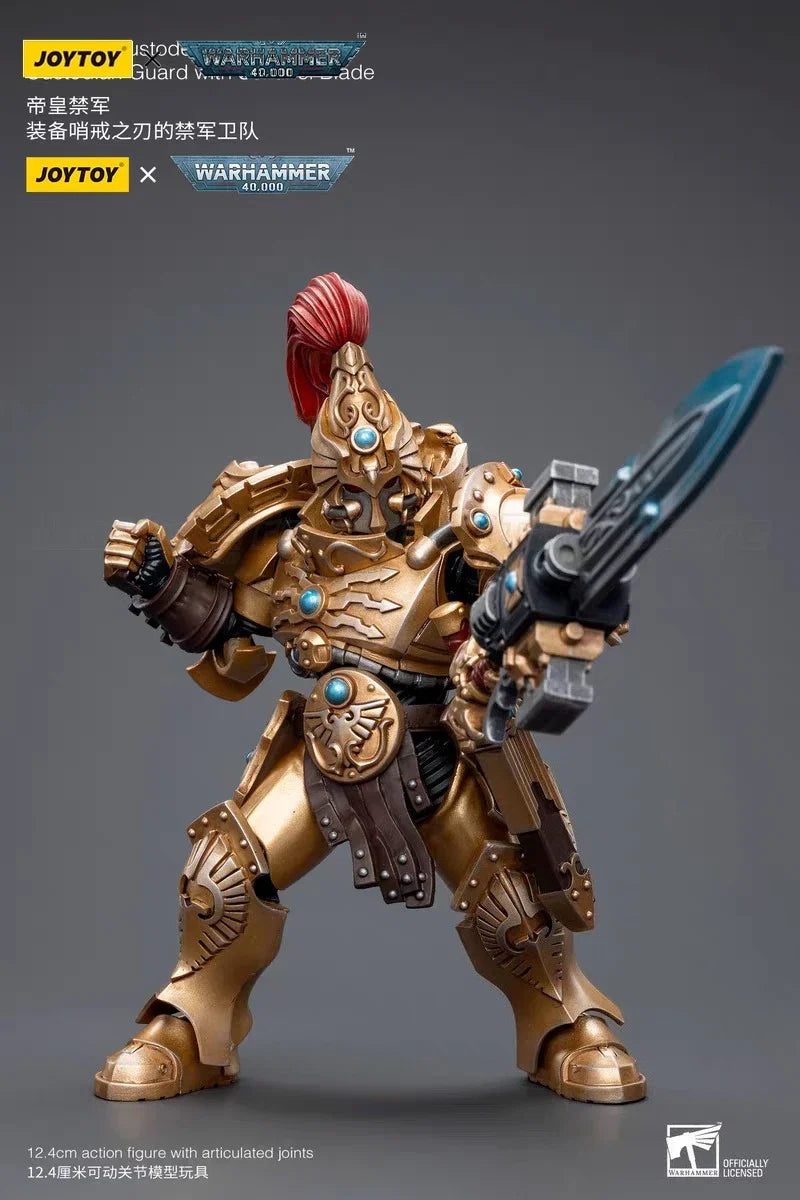 【In stock】JOYTOY 1/18 Action Figure Warhammer 40K  Adeptus Custodes Custodian Guard with Sentinel Blade Toy