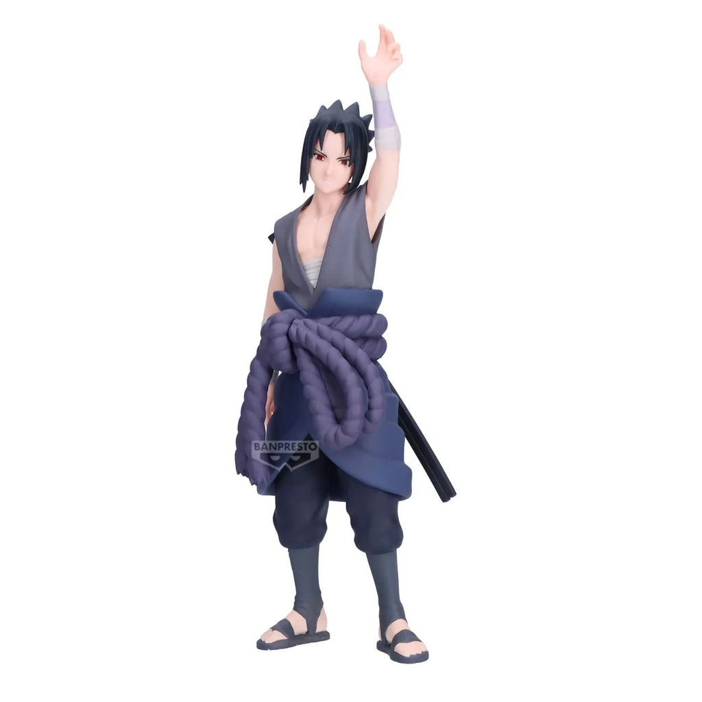 Original BANDAI BANPRESTO Naruto Shippuden Sasuke Uchiha PANEL SPECTACLE Anime Action Figure Figurine PVC Toy Model Gift