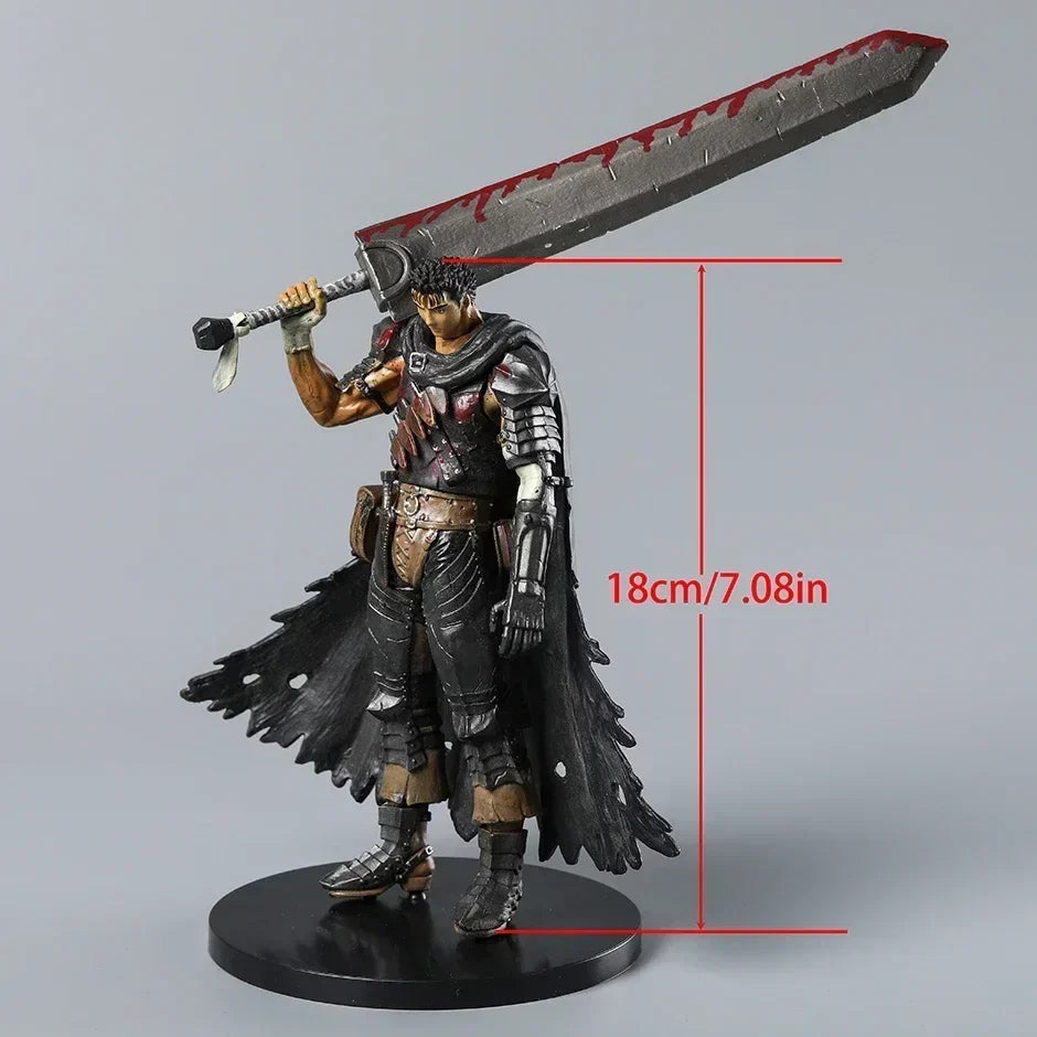 Guts Black Swordsman Anime Statue Decoration Collection Figurine Model Toy
