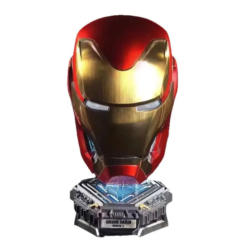 Autoking 1/1 Iron Man Mk50 Helmet With Special Charge Base Remote & Voice Control Customizable Display Stand For Action Figures