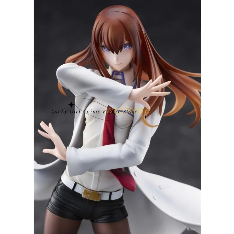 In Stock Original STEINS GATE Chris Makise White Style 1/7 Popular Games Model Figure Ornaments Toys Dolls Gifts for Boys