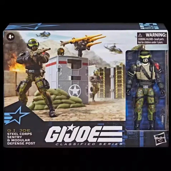 Neue Original Hasbro G.I. Joe Classified Series 175 Steel Corps Sentry & Modular Defense Post Actionfigur Modell
