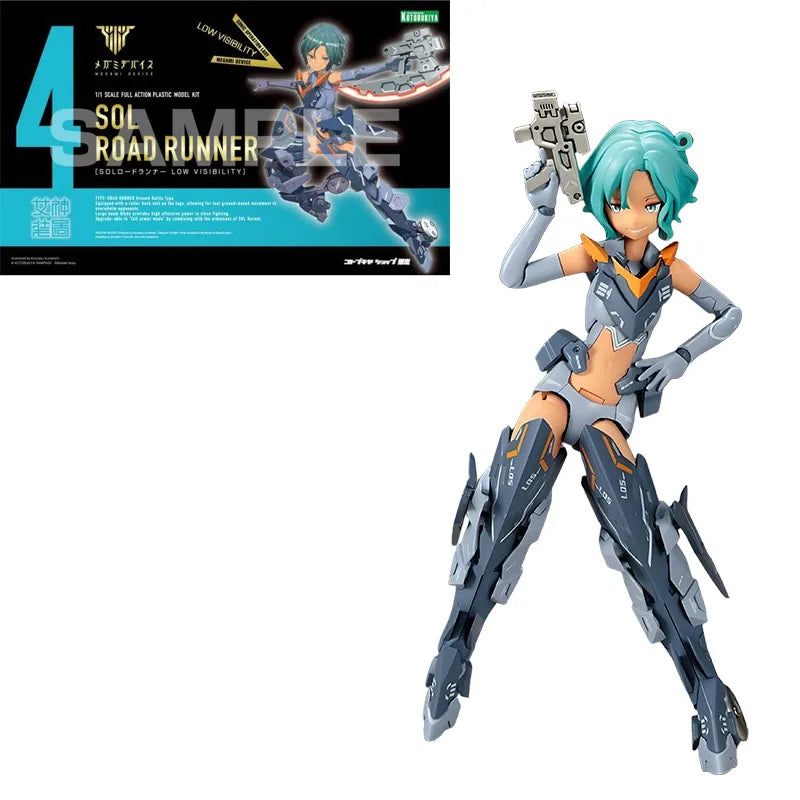 Kotobukiya Original  MEGAMI DEVICE SOL RAPTOR BEAST MODE ROAD RUNNER HORNET LOW VISIBILITY Action Figure Assembly Model Toys