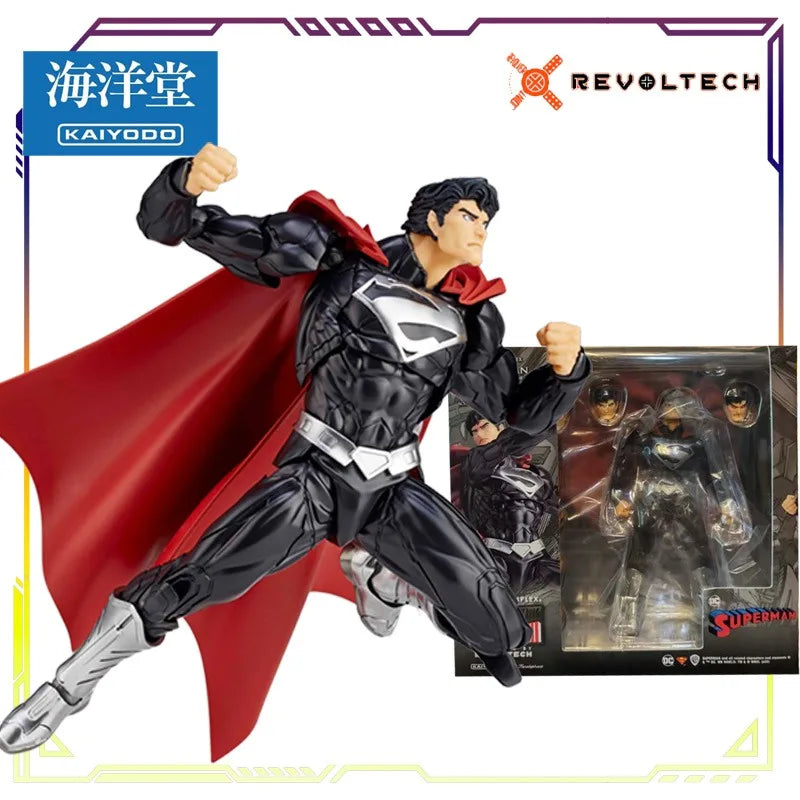 KAIYODO Original REVOLTECH Katsuhisa YAMAGUCHI  Series No.027 Superman Action Figure Model Toys Movable Model Gifts Fo Boys