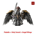 Detachable Metal Paladin Crusader Knight Figurine Chinese Style Desktop Ornament Collectible Action Figure Model Toy Gift
