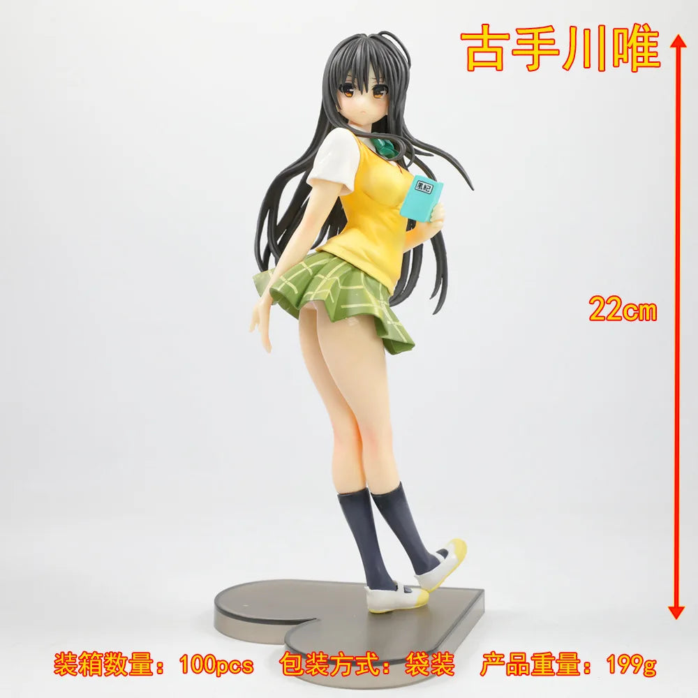 AUF LAGER Kotegawa Yui PVC Zweidimensionale schöne Mädchen Desktop-Chassis Animation Handgefertigte Ornamente Modell Puppen Geschenke