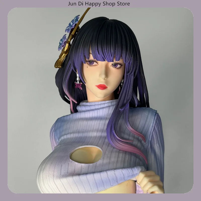Raiden Shogun/Yae Miko Large Figure Casual Outfit Standing Pose Anime Figure Model Statue Collection Desktop Decoration Toy