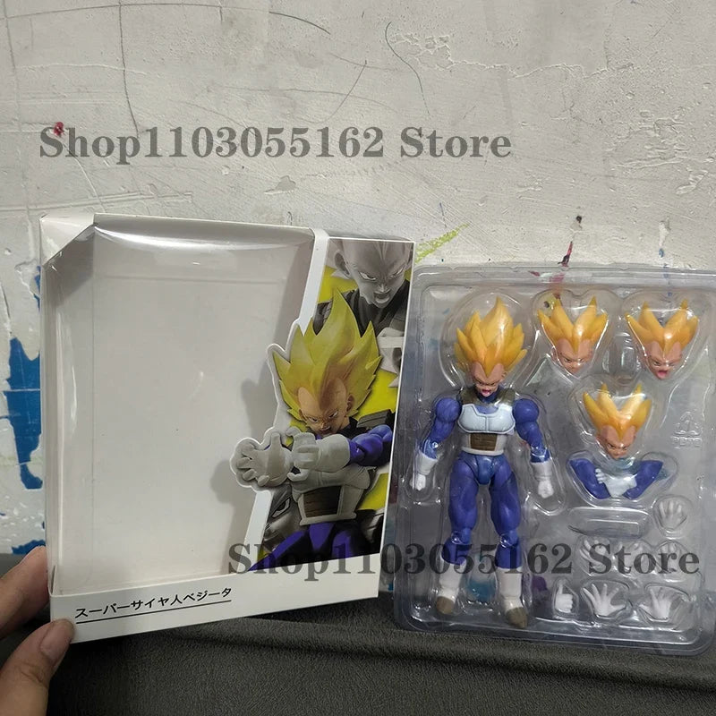 Bandai Dragon Ball Z S.H.Figuarts Super Saiyan Vegeta Action Figure DBZ Toys  Model Toys Gift Room Ornament