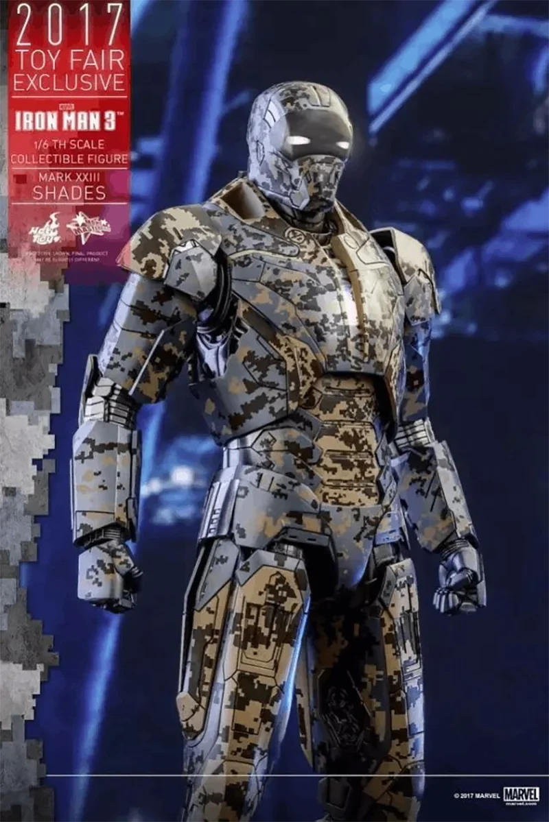 Hottoys HT 1:6 MMS415 MARK XXIII SHADES Iron Man 3 MK23 Shadow Limited Edition Action Doll Model Collection Ornament