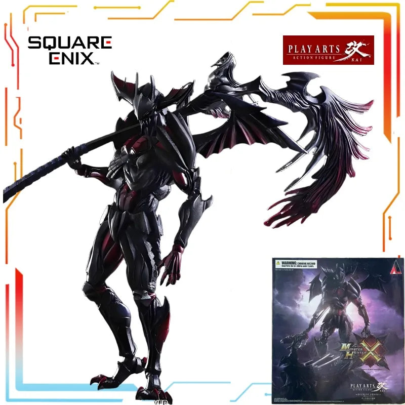 SQUARE ENIX Original PLAY ARTS Modified Finished Movable Doll Monster Hunter X Anime Action Figure Model Toys Gifts for Boys