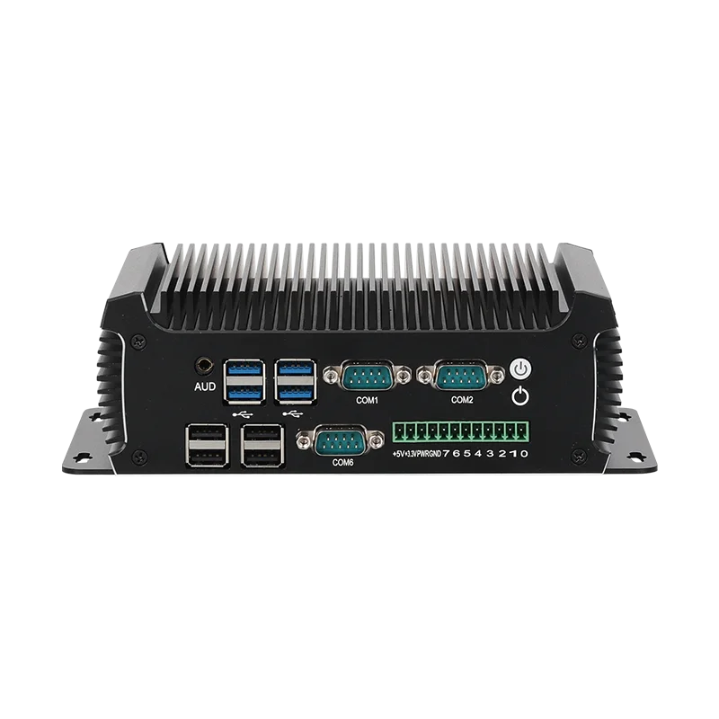 Inter N97/i5-4200U Industrial Mini PC Support WiFi/4G LTE Linux Computer with 4xUSB3.0 4xUSB2.0 2xGigabt LAN Windows10 Ready