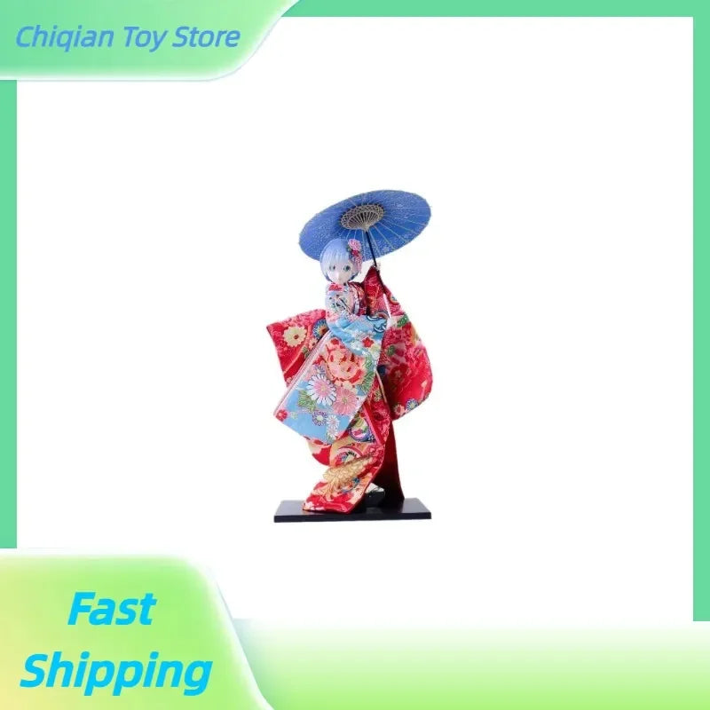 Rem Figurines Starting from Scratch Beautiful Girl Floral Kimono Handmade Collectible Action Figure Toy for Hobbyists