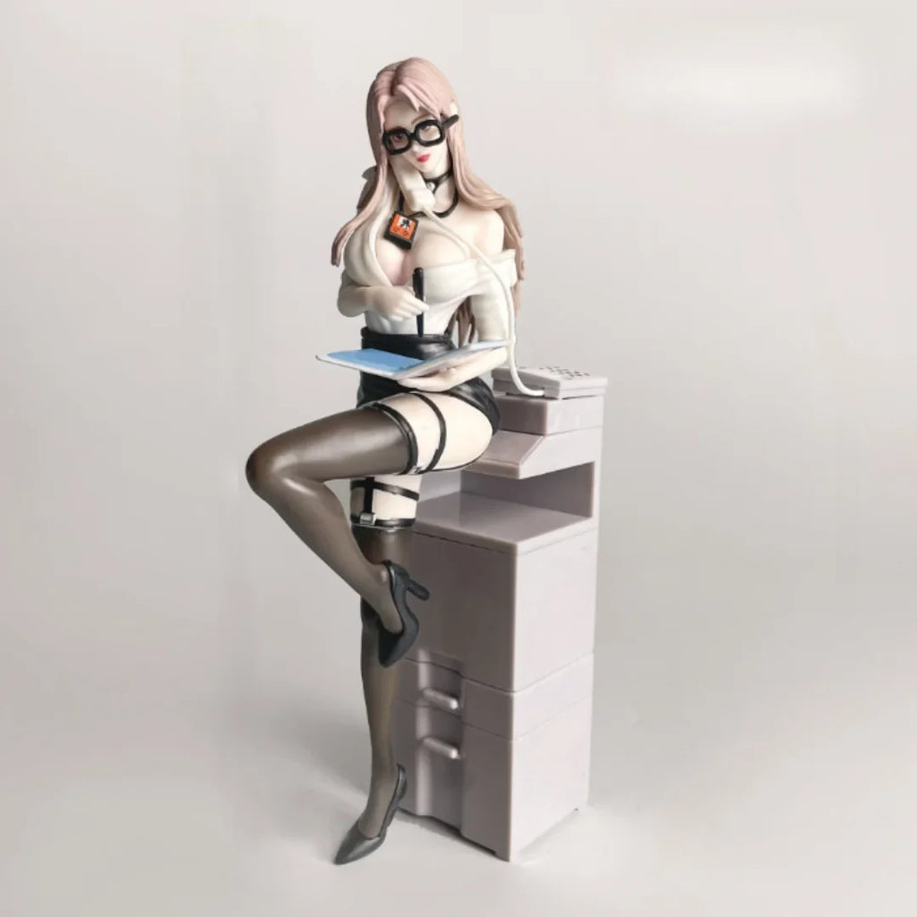 1pc Beautiful Girl Private Secretary Second Play Animation Two-dimensional Beautiful Girl Bookshelf Chassis Collection Ornament