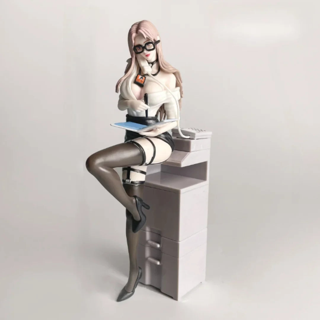1pc Beautiful Girl Private Secretary Second Play Animation Two-dimensional Beautiful Girl Bookshelf Chassis Collection Ornament