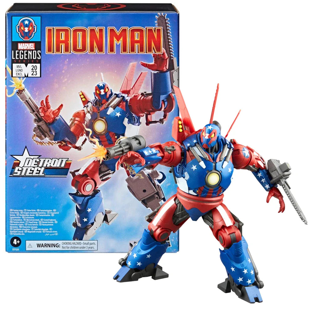 Hasbro Marvel Legends Series Iron Man SDCC Detroit Steel 9-Zoll Actionfigur Modell Sammlung Spielzeug Geschenk F7131