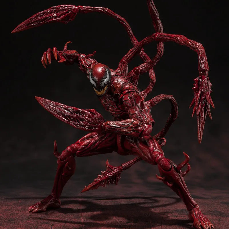 21cm Shf Venom Action Figure Toys Ko Carnage Horse Model Statue Collectible Ornaments Doll Christmas Children Gifts