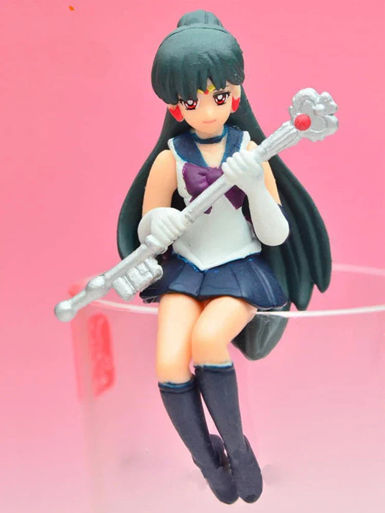 Anime Figure Gacha Sailor Jupiter Capsule Toy Sailor Moon Mercury Mars Meiou Setsuna Pendant Toys Figures Children Gifts