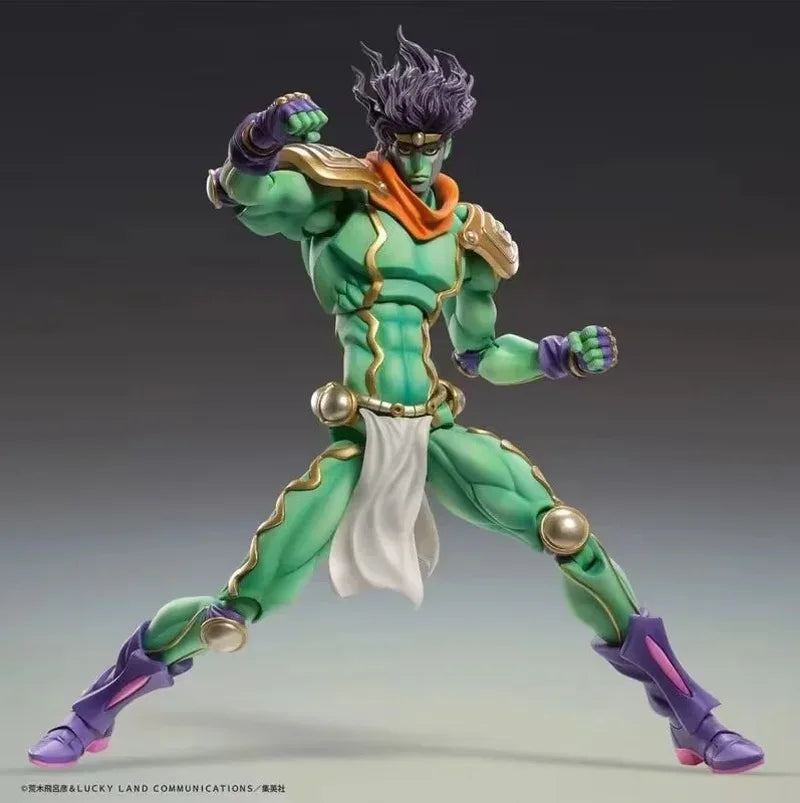 Jojo'S Bizarre Adventure Kujo Jotaro Star Platinum Anime Activity Figure Model Statue Collection Desktop Decoration Ornament Toy