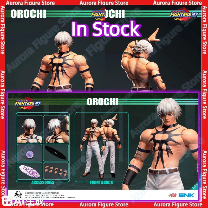 In Stock TunShi Studio TS-015 1/12 SHF The King of Fighters'97 Orochi Iori Yagami Anime Action Figures Toys Models PVC Gift