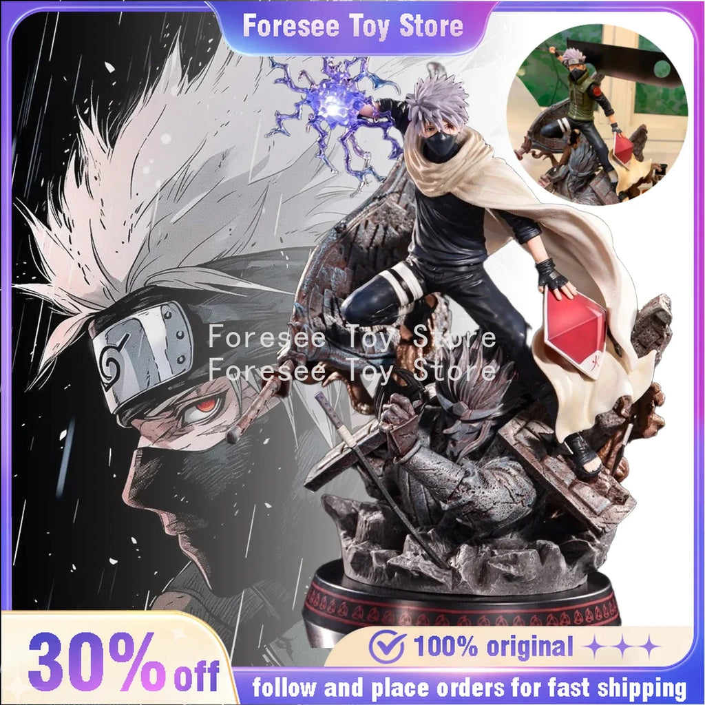 30m Cartoon Figures Hatake Kakashi Can Glow Anime Collection Model Desktop Ornament Decorations Holiday Gifts Children Toys