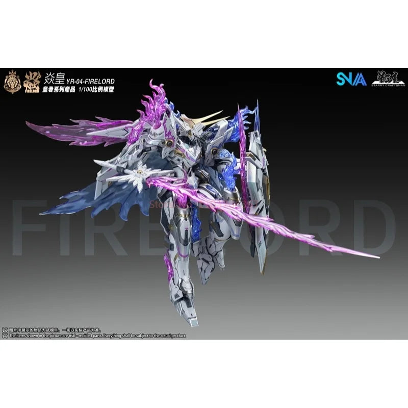 In Stock Snaa Emperor Yan Phantom Flame Soul 1/100 Assembly Model Kit Yr-04 Paticle Awakening Armament Mecha Action Figurine Toy