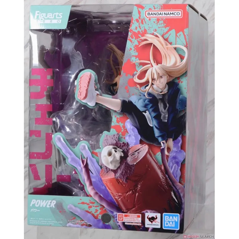 100%Original in Stock Bandai Chainsaw Man Figuarts ZERO Power Anime Character Model Toys Desktop Ornaments Collection Gifts