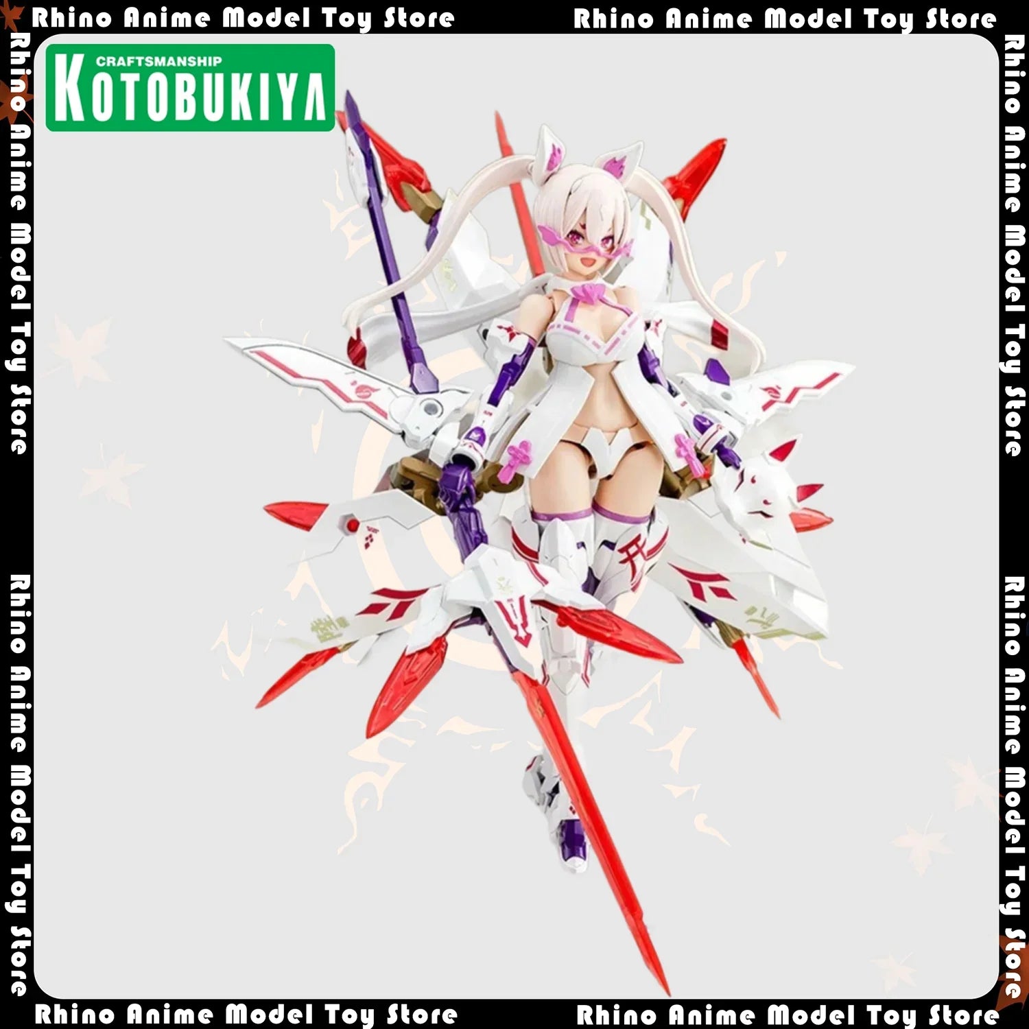 In Stock Original Kotobukiya Megami Device Asra Nine-Tails 1/10 Scale 14cm Action Figure Model Kit Anime Collectible Toy Gift