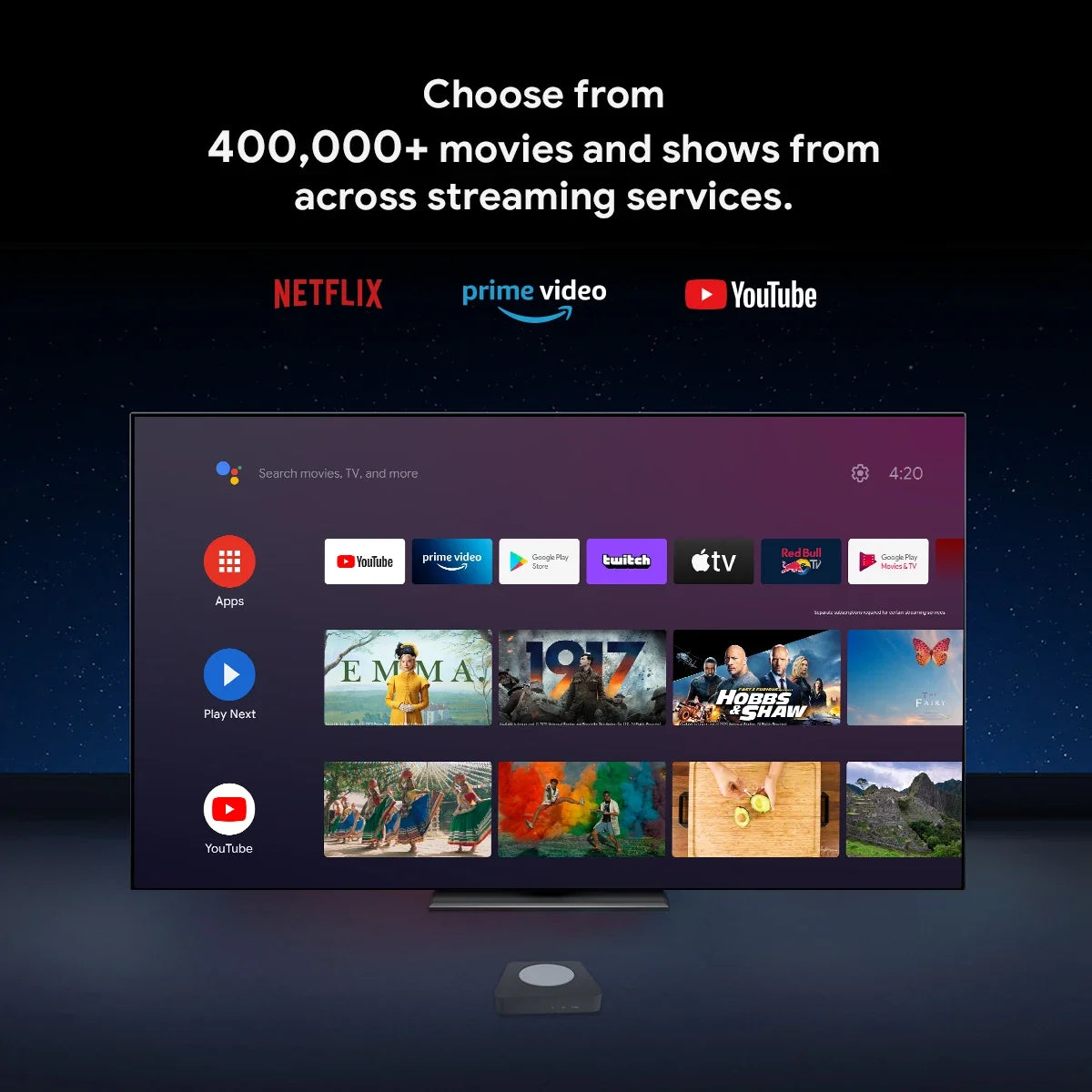 Mecool KM2/KM2 plus 4K Android TV Box Amlogic S905X4 2GB 16GB USB3.0 100M LAN 2.4G 5G WiFi doby atmos Audio TV BOX 2025 new