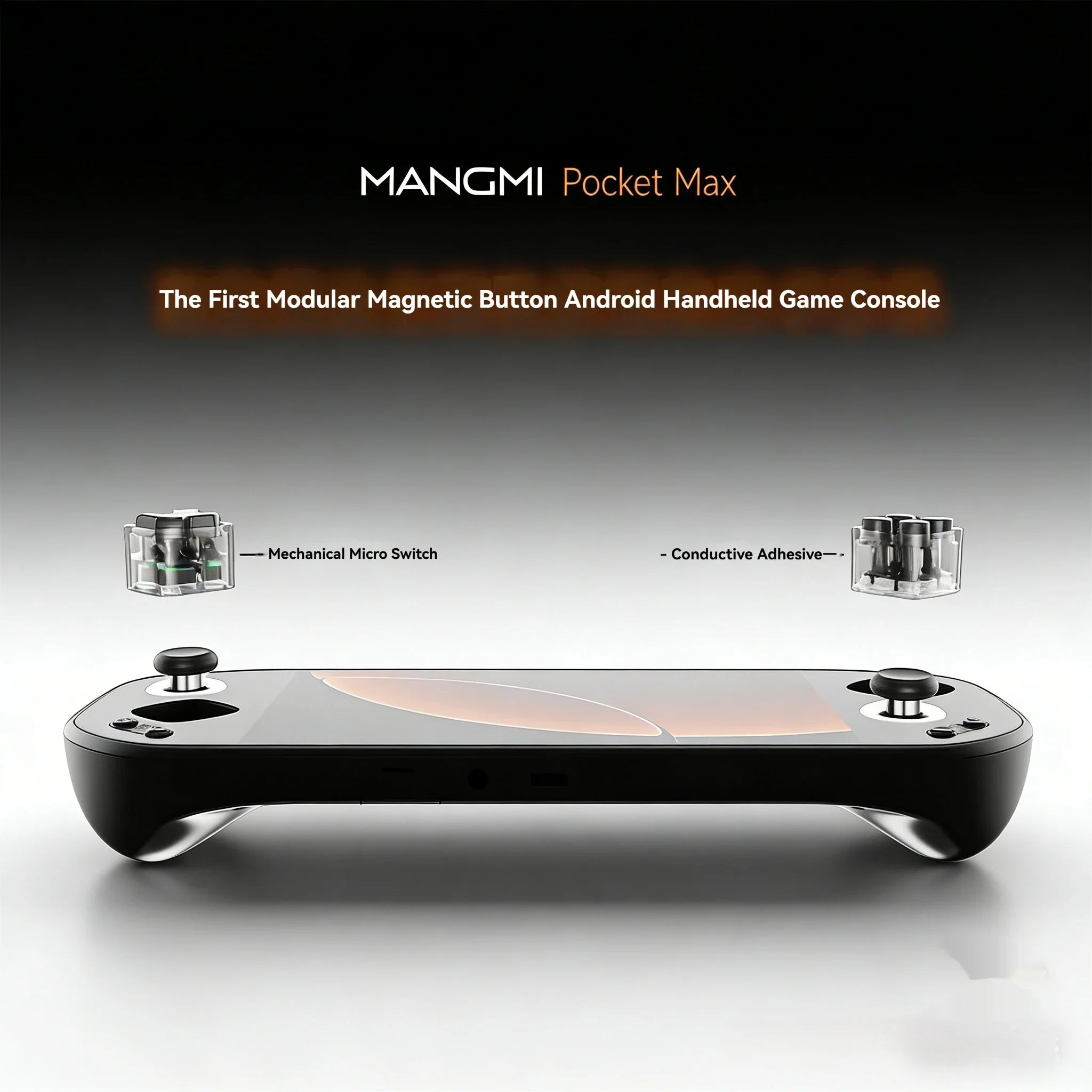 MANGMI Pocket Max Handheld Game Console 7 Inch 144hz Oled Screen Snapdragon 865 Hall Trigger 8000mah 8+128gb Retro Game Console
