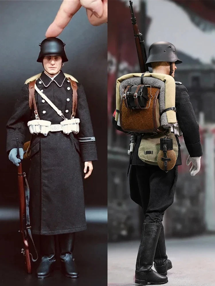 GM647 M32 1/6 Scale Male Soldier German Black Clothes Etiquette Guard of Honor 12'' Full Set Collectible Action Figure Model Toy