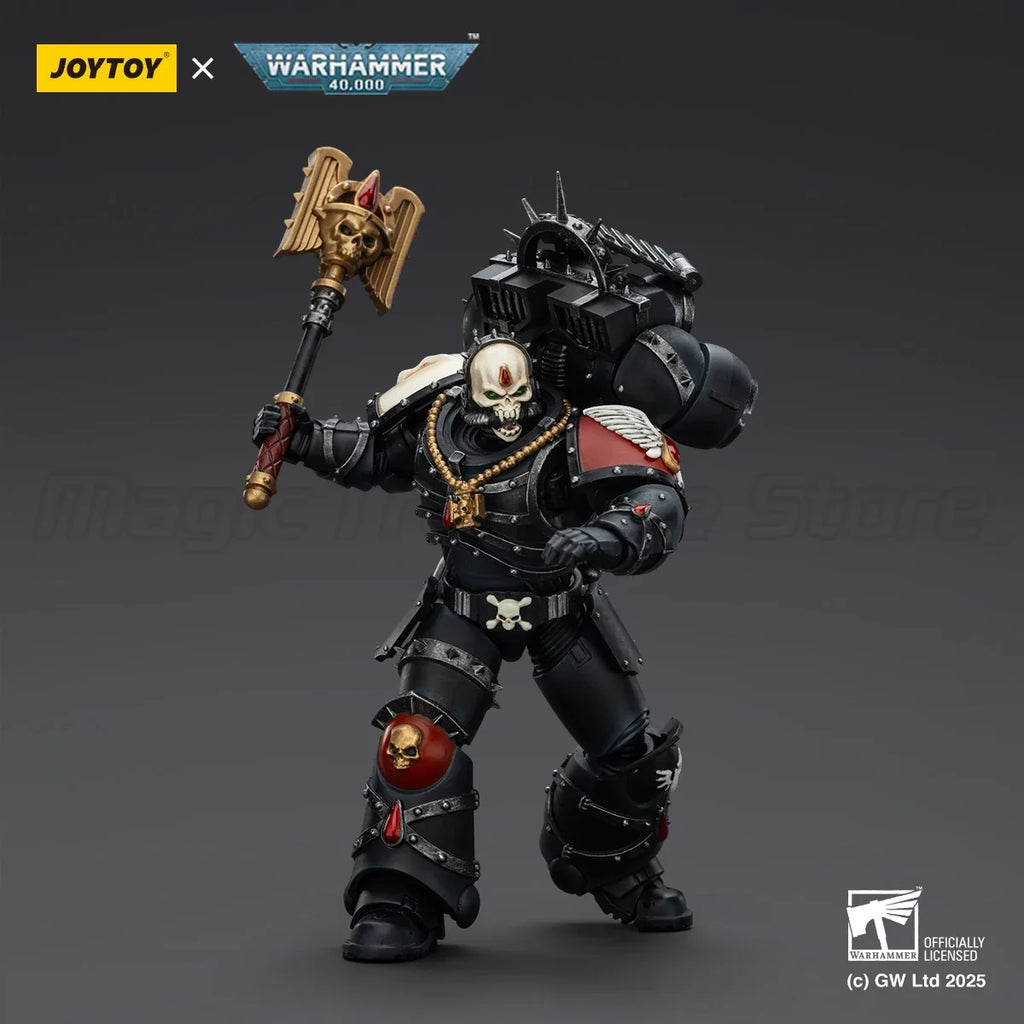 【MT】JOYTOY Warhammer 40K Blood Angels Lemartes with Jump Pack Blood Crozius and Absolver Bolt Pistol 1/18 Action