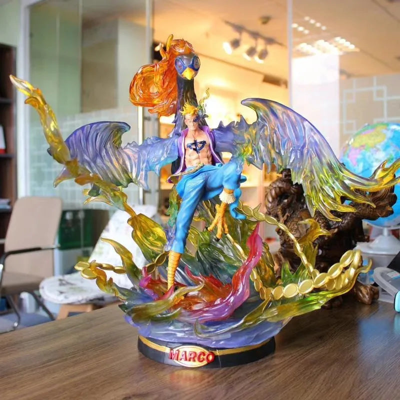 41cm New ONE PIECE Anime Figure Marco Peripheral PVC Model Scene Collect Statue Desktop Decorate Ornaments Kid Birthday Gift Toy