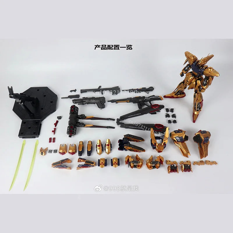 SHENMA Model Hyaku Shiki Kai MG 1/100 Golden Fighter Full Armor FA Toy Assembly Model Kit Action Figures Plastic Model Kits Gift