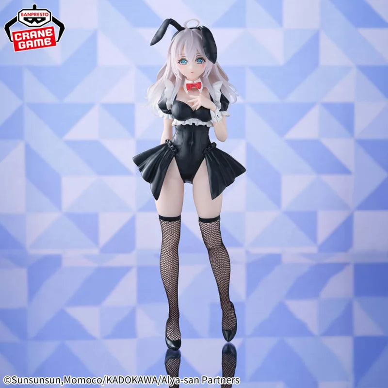 [Original Genuine] Bandai Banpresto Alya Sometimes Hides Her Feelings In Russian Glitter&glamours Bunny Ver Figure Model Toys
