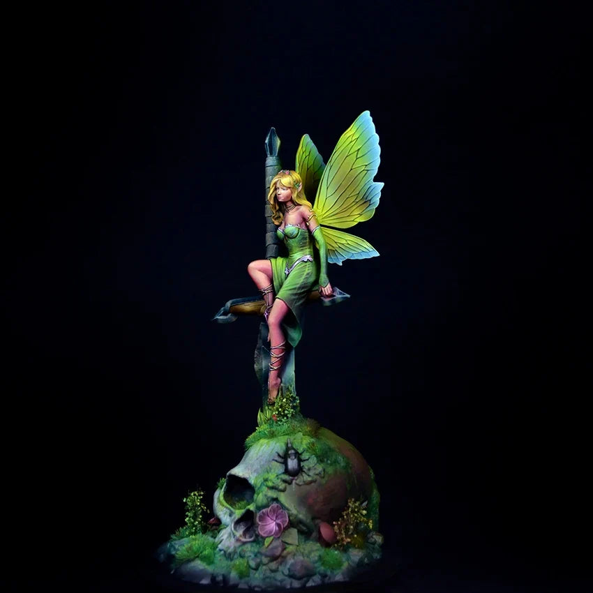 Unassambled   1/24  Sword Faery ancient fantasy woman  figure  Resin figure miniature model kits Unpainted