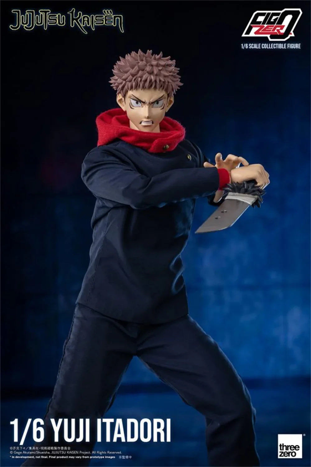 Threezero 3Z03740M0 1/6 Scale Anime Jujutsu Kaisen Male Character Itadori Yuji Full Set 12" Action Figure Model Toys